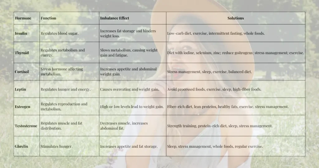 7 Hormonal Imbalances That Can Hinder Weight Loss