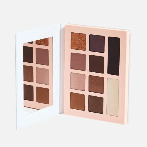 Pinterest pin showcasing Honest Beauty Talc-Free Eyeshadow Palette, a non-toxic, talc-free palette with vibrant, blendable shades for creating natural or bold eye looks.