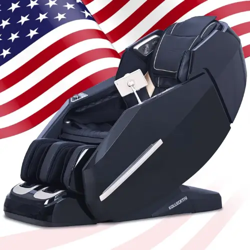 Pinterest pin featuring the Kollecktiv Elite 4D Zero Gravity Massage Chair, showcasing its advanced 4D massage and zero gravity reclining.