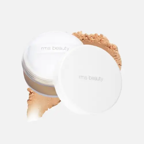 Pinterest pin showcasing RMS Beauty UnPowder Talc-Free Setting Powder, a non-toxic, talc-free setting powder that controls shine and provides a smooth, matte finish.