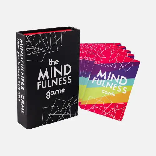 Pinterest pin image of The Mindfulness Game by InnerIcons Store, an interactive game designed to foster mindfulness and self-reflection.