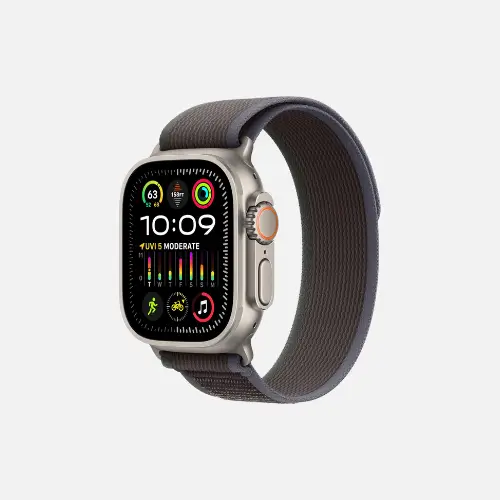Apple Watch Ultra 2 featuring fitness tracking, GPS, and cellular capabilities, perfect for workouts and adventure.
